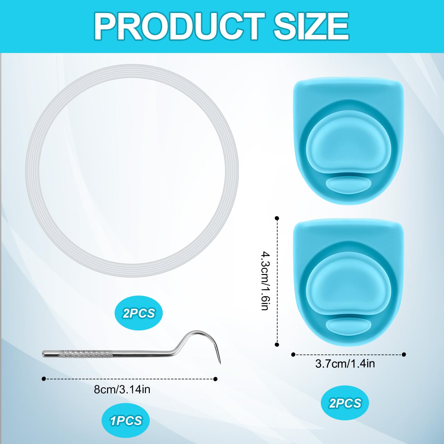 PEUTIER 5pz di Ricambio, Guarnizione per Bottiglia d'Acqua Guarnizione di Tenuta Senza BPA Tappo in Silicone Guarnizione del Coperchio Circolare Compatibile con Owala FreeSip 19/24/32/40 oz