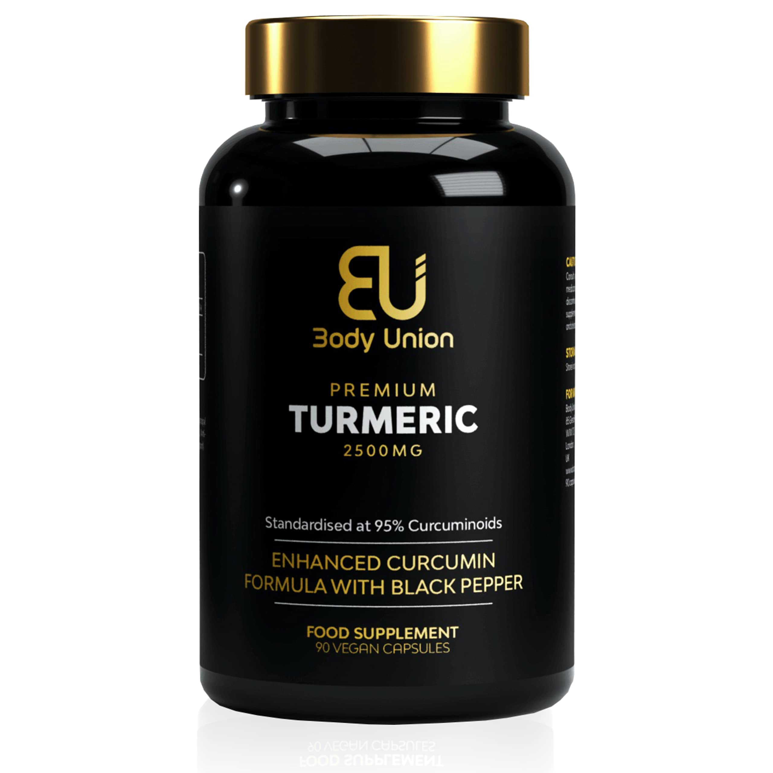 Buy Body Union Turmeric Supplement 2500mg Black Pepper Curcumin Anti Inflammatory Digestion