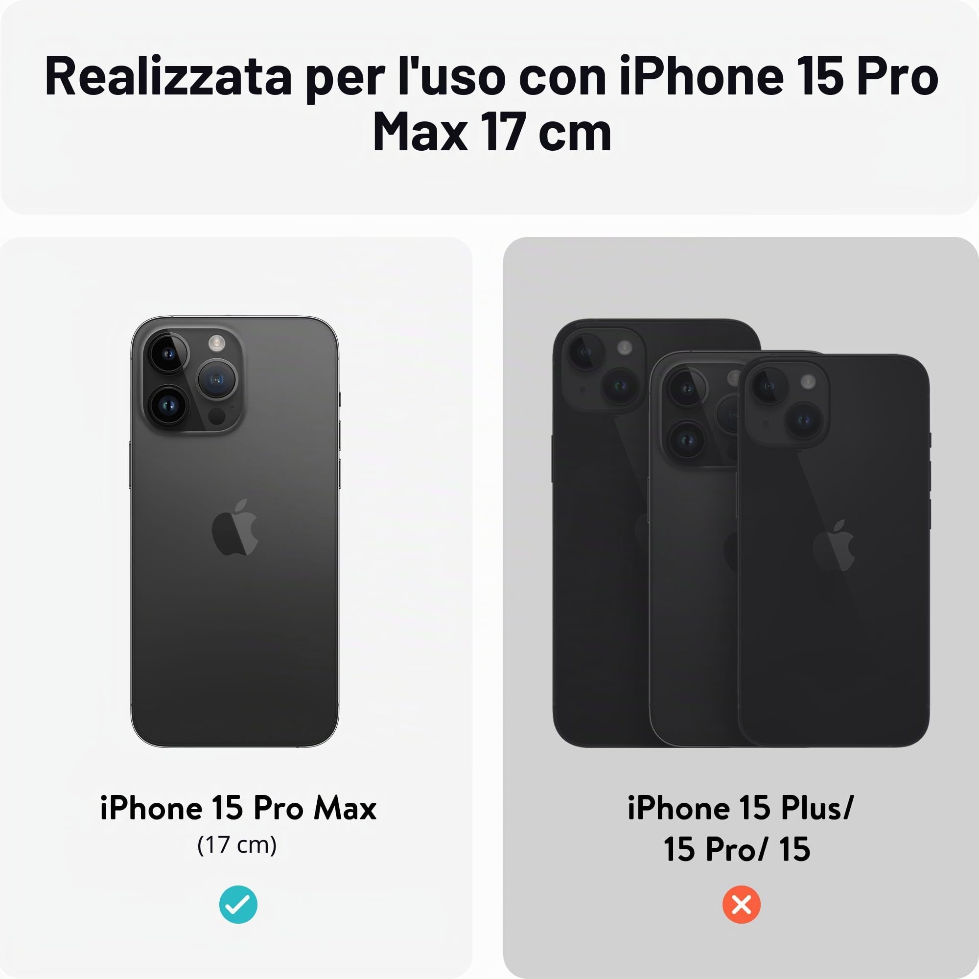 Mous per iPhone 15 Pro Max Cover Compatibile con MagSafe Trasparente - Antiurto e Resistente ai Graffi