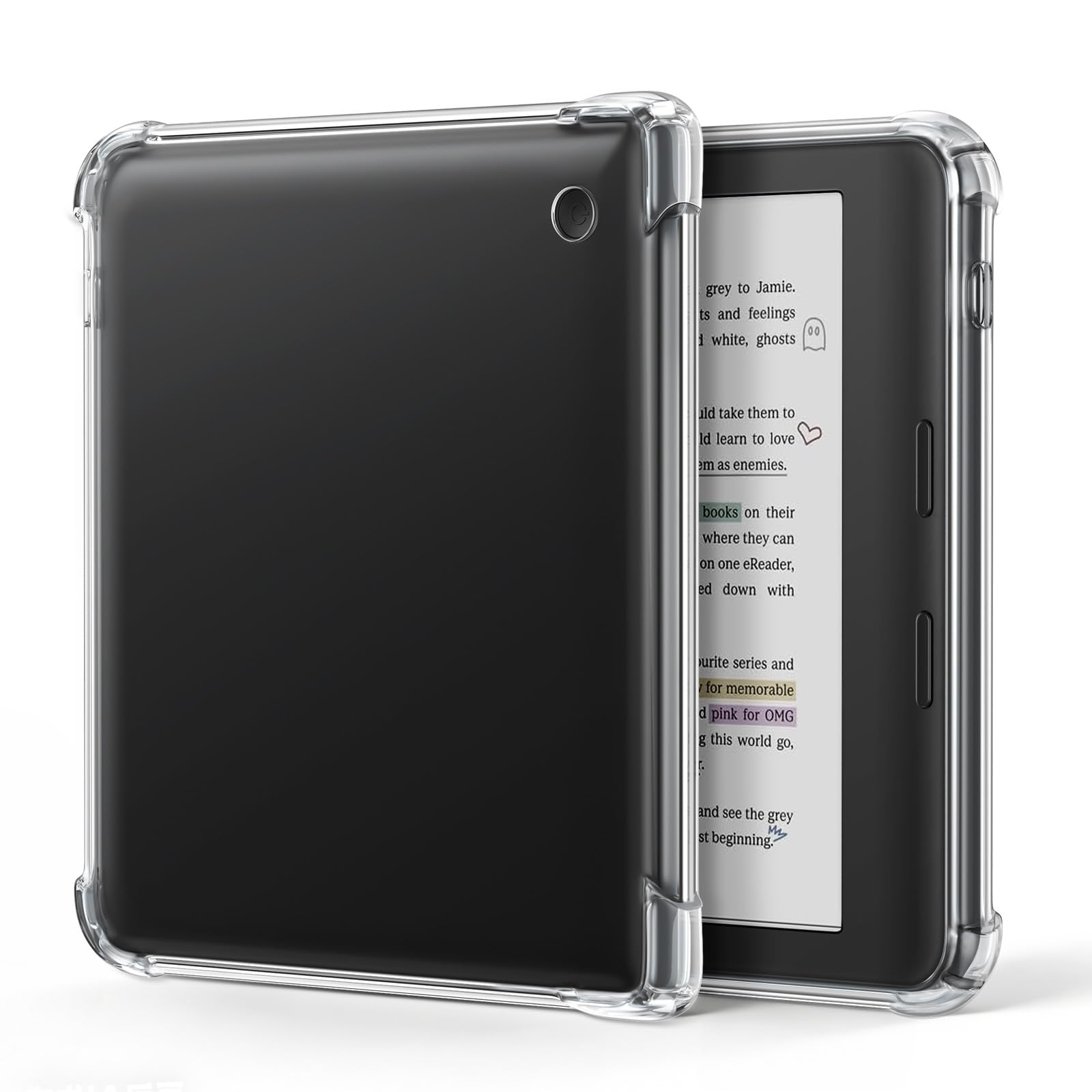 Case for Kobo Libra Colour eReader 7", Crystal Clear Cover with Reinforced Corners & Anti-Yellowing | Lightweight TPU Shell for Scratch & Shock Protection | Showcase Your Style (Transparent) - 1