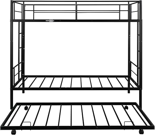 Miniatura 7 de GNIXUU Litera de metal con nido individual sobre individual, literas modernas con listones y marco de litera resistente para adultos, adolescentes,