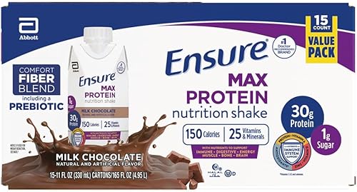 Miniatura 24 de Ensure Max Protein Nutrition Batido, con 0.03 onzas de proteína, 0.03 onzas de azúcar, batido alto en proteínas, pastel de queso de cereza, 11 onzas