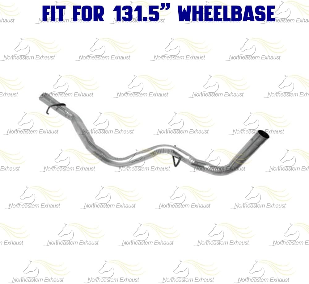 Exhaust Kit Intermediate Pipe, Muffler and Tail Pipe Compatible for 1996-1998 Chevy C1500 4.3L | 96-98 Chevy C1500 5.0L | Stainless Steel | Northeastern Exhaust | Free Clamps and Gasket Included