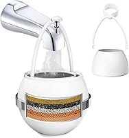 Bathtub Faucet Water Filter - Removes 99% Chlorine, Lead, Fluoride | Hard Water Softener for Softer Skin, Hair & Nails | Easy Fit BTBF-051