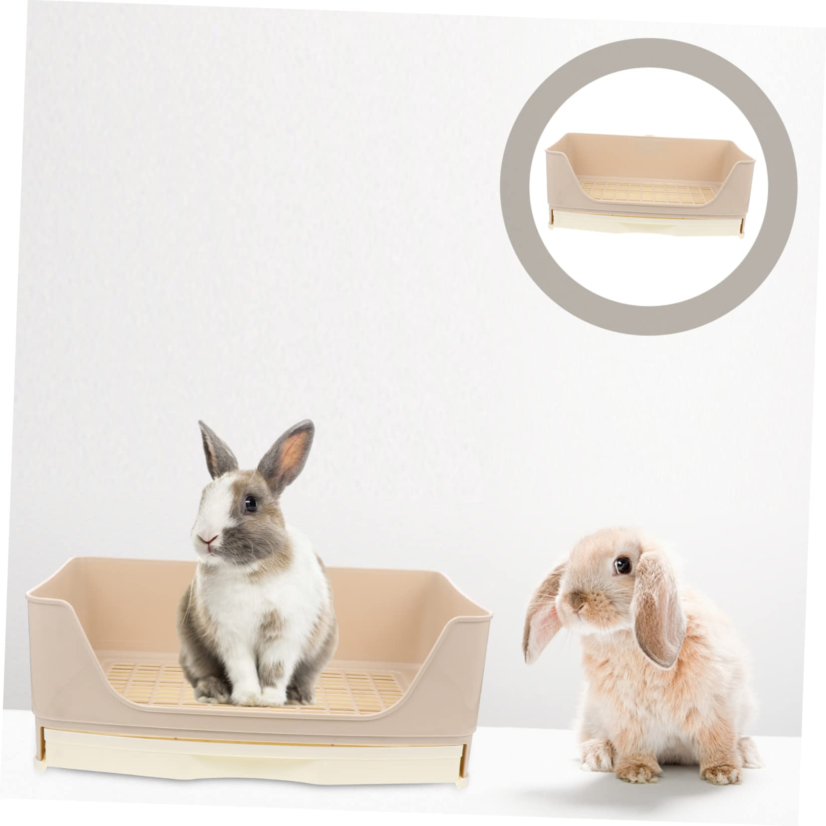 Kaninchen Toilette für Kleintiere Robust und rutschfest für Meerschweinchen Hamster und Chinchillas Einfache Handhabung und