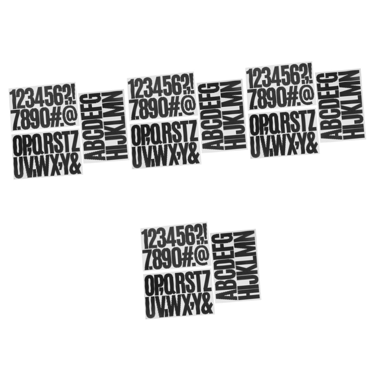Mikikit 4 Zestawy Naklejka Dekoracyjna Numer Listu Naklejki Małe Dekoracyjne Cyfry Naklejki Cyfry Litery Naklejki List Naklejki Do Scrapbookingu Numer Naklejki Do Albumu arkusze*4