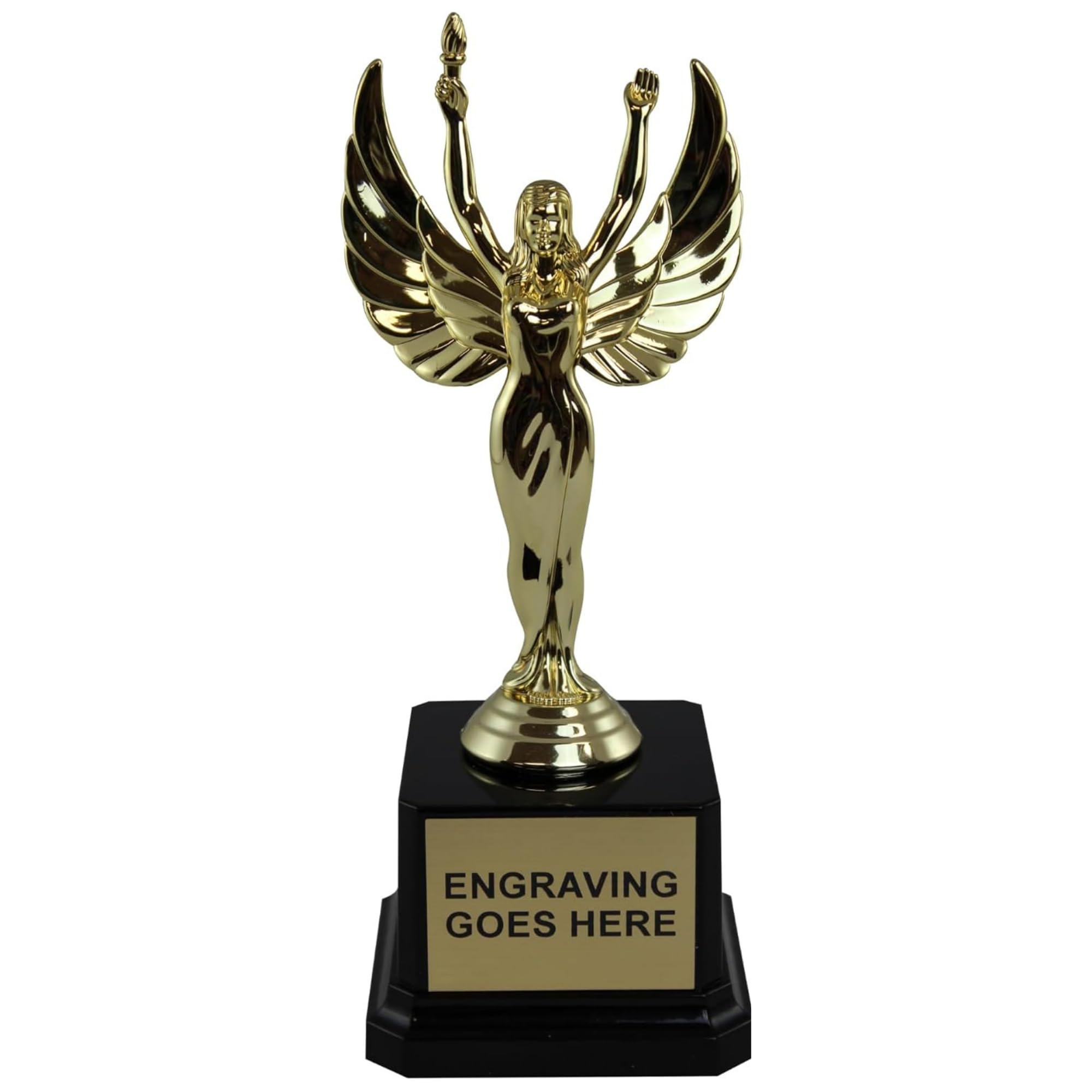 Victory Female Trophy Gold Figurine