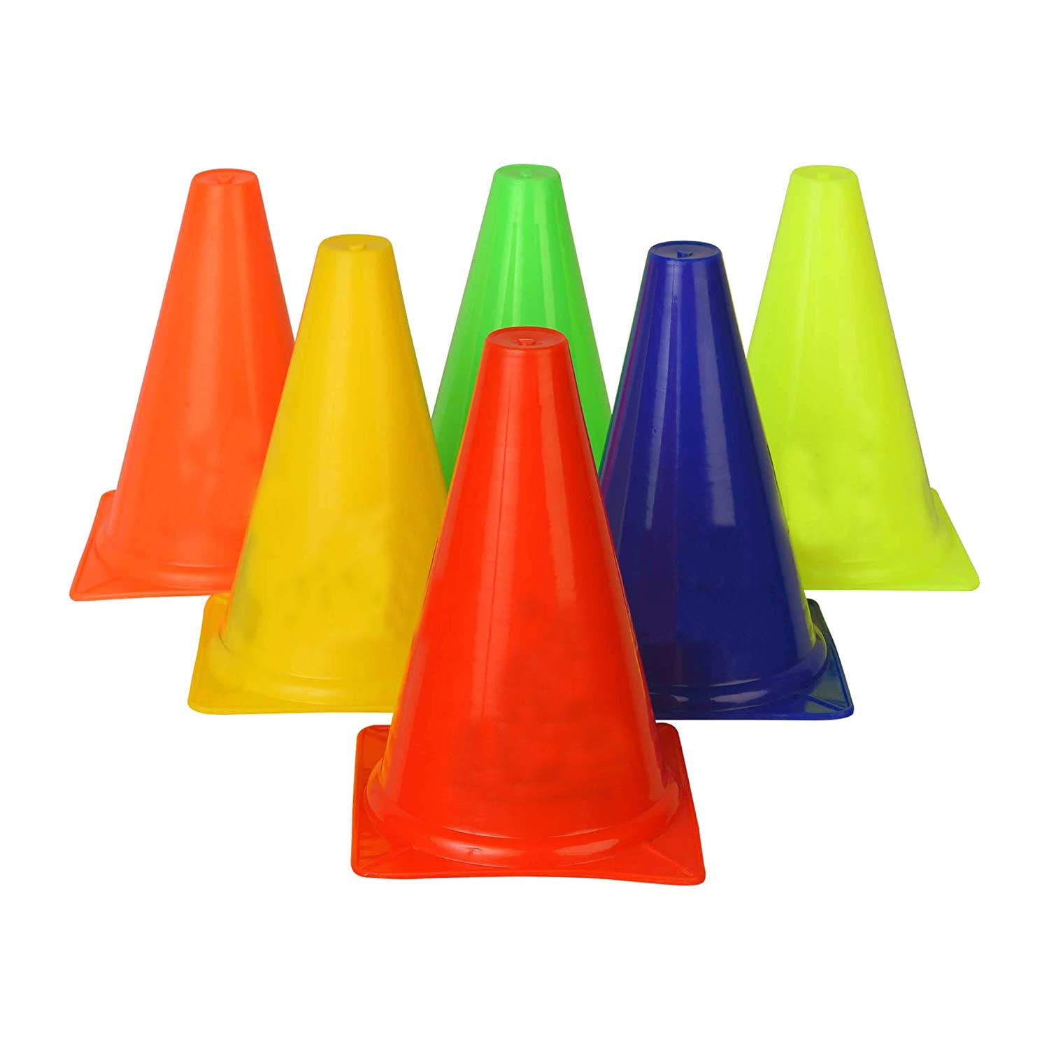 SGR polyethylene (PE) Plastic Agility Marker Cones for Soccer, Cricket, Sports Training, Traffic , Dog Agility and Outdoor Agility Training ( Multicolour) (B08MZ3Q9WQ) Amazon Price History, Amazon Price Tracker