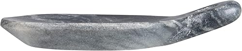 Miniatura 7 de Creative Co-Op Mango de mármol tallado a mano, plato gris, 4"