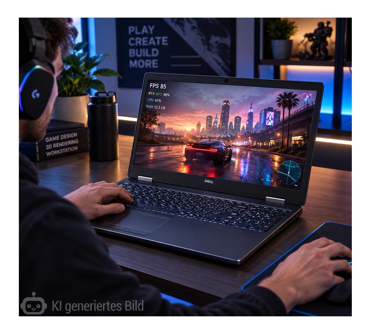 Dell Precision 7530 15,6 Zoll Full HD Laptop Intel Core i7-8850H@ bis zu 4,3 GHz 32 GB 512 GB SSD mit Windows 11 Pro & GRATIS Antiviren-Software inkl. 12 Monate Garantie (Generalüberholt)