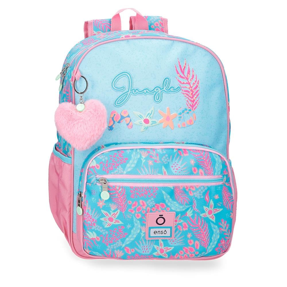 Enso Jungle Mood Mochila Escolar Azul 30x38x12 cms Poliéster