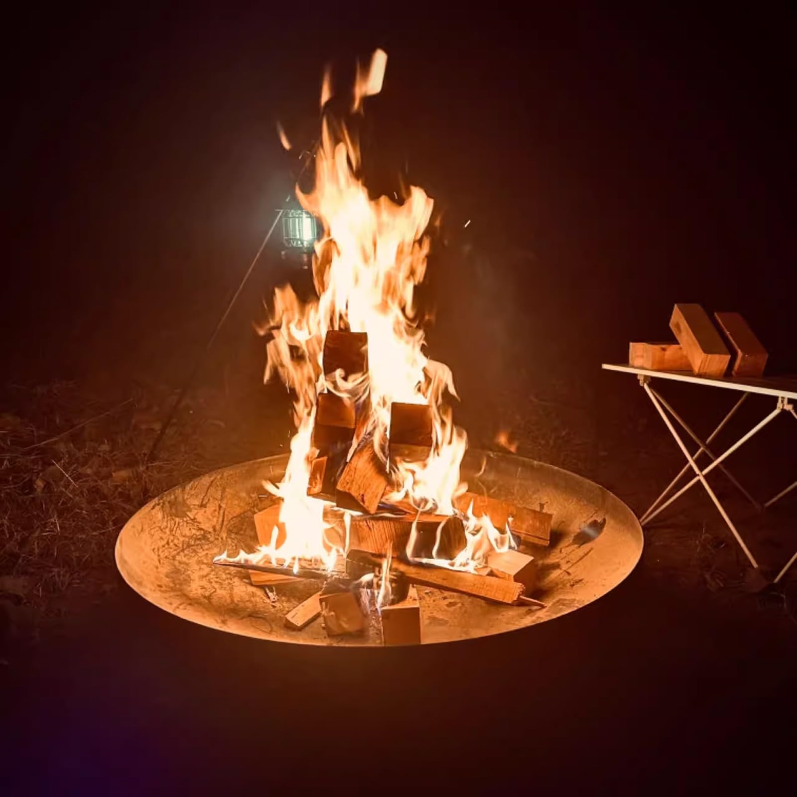 Braciere da Giardino, Bracere da Giardino Esterno, Corpo Vasca in Acciaio Corten Ispessito for Barbecue a Falò a Pellet sul Patio, Giardino, Picnic in Cortile, 5-7 Persone