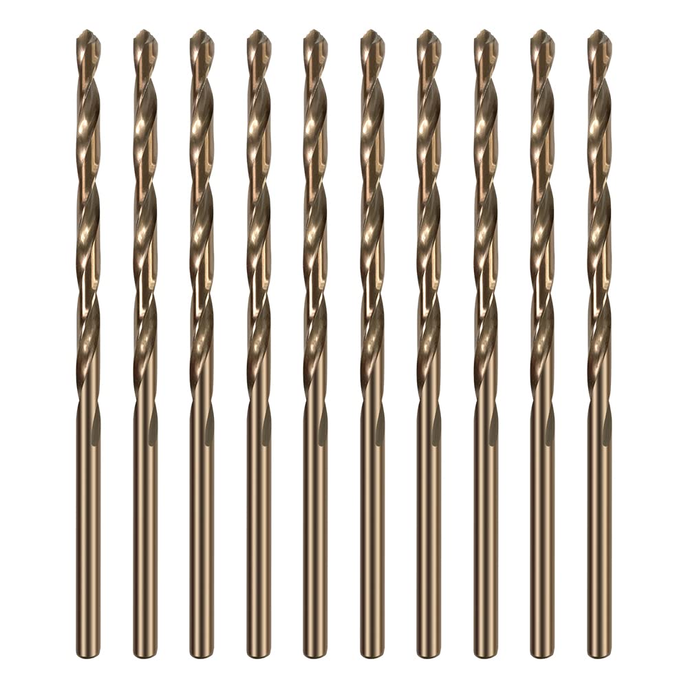 HUAZHICHUN 10PCS Size 1.5mm,M42 8% Cobalt,Concrete Drill bit Set,HSS Metal Drill Bit Set for Hard Metal, Stainless Steel, Cast Iron