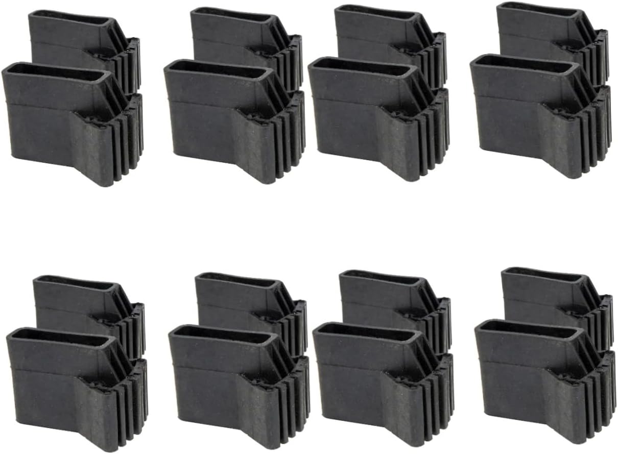 ARTIBETTER 16pcs Non-Slip Ladder Leg Pads Durable Rubber Feet Covers for Enhanced Stability Easy Install Foot Mats for Safety and Noise Reduction Ladder Accessory for Home Office Use