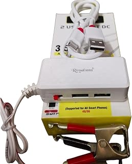 12V Dual USB Ports DC Charger 3.4A Output with Type-C Cable | For Bike, Car, Truck, Minibus, 12 Volt Mobile Charger Price In India