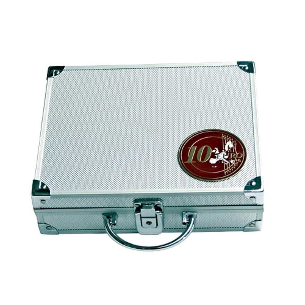 Safe 175 malette numismatique Aluminium pour pièces de 10 Euro | avec 6 Plateaux pour 180 pièces sans Capsules