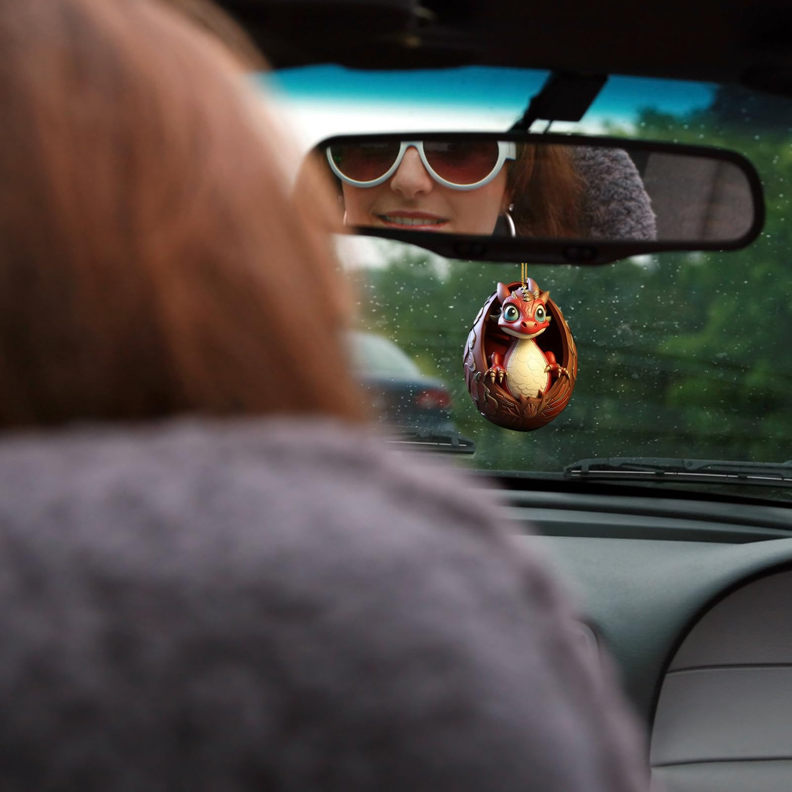 Skyrabbiter Gothic Drachen Anhänger - 5x Acryl Ornamente Mit Kordel