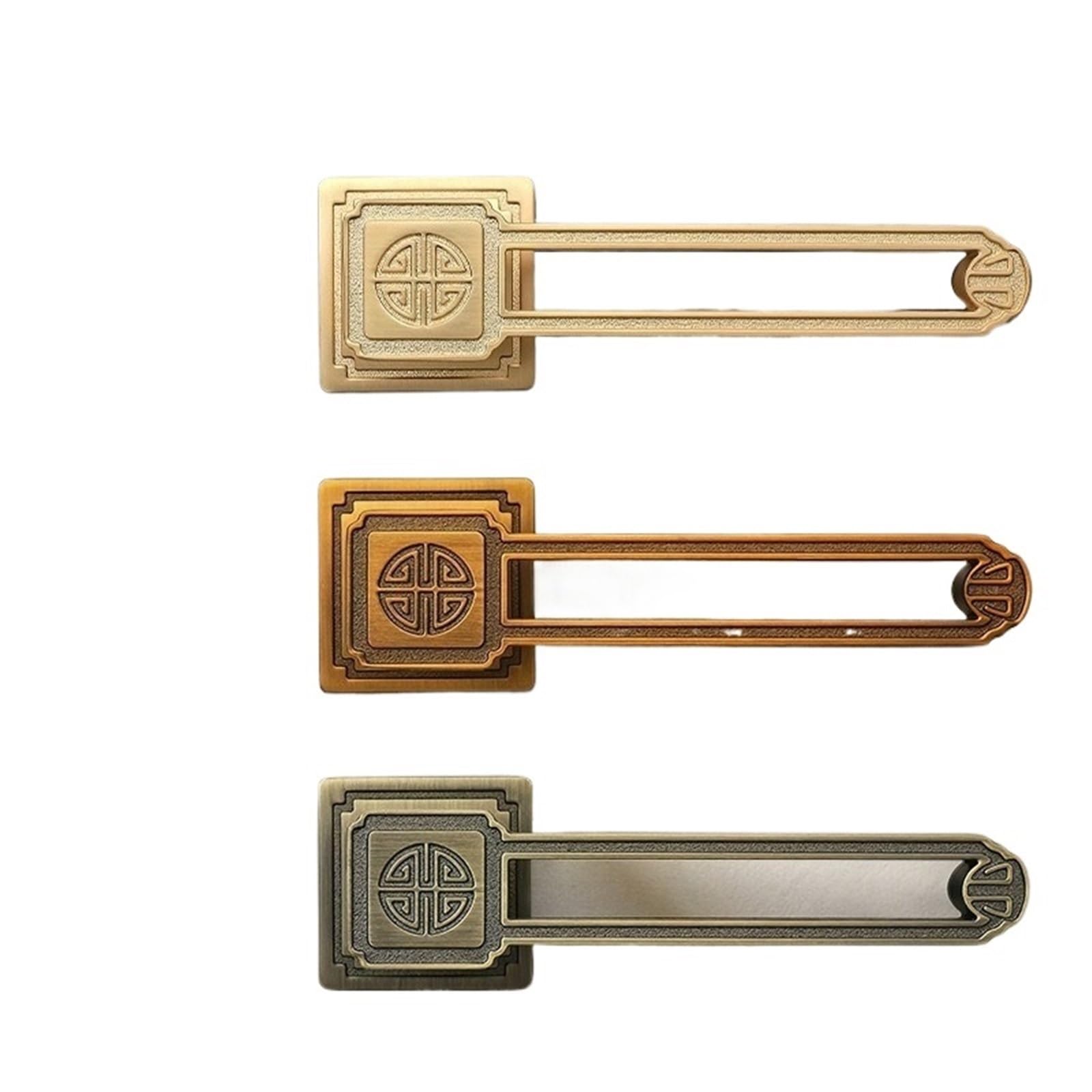 Sxolcoufoh Antique Bronze Door Lock Solid Wood Handle Split 1Pcs(Antique Bronze)
