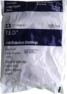 Kendall Ted Knee Length Anti Embolism Stockings Large Regular Length - 1 Pair - Model 7203 (2)