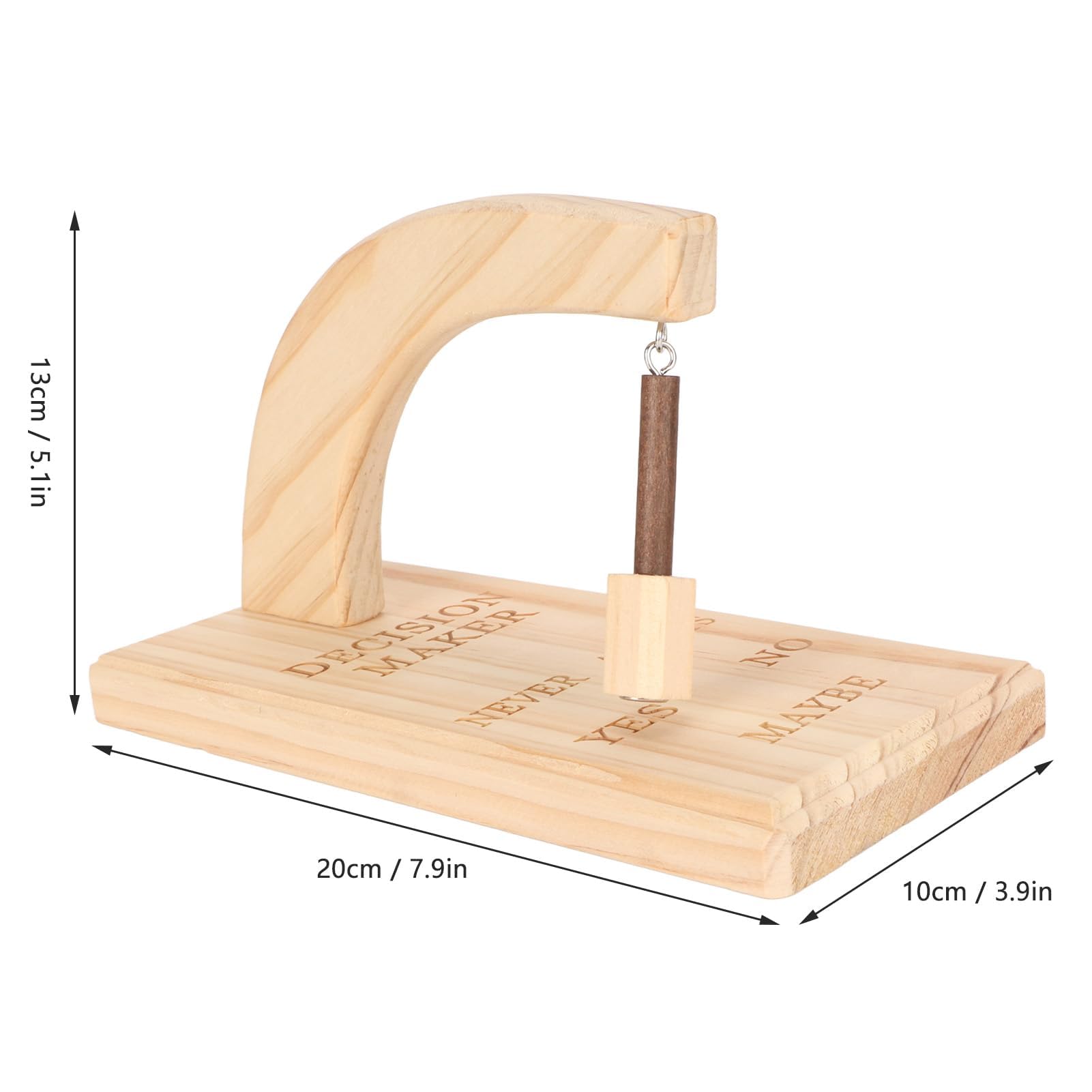 Decision Maker Magnetico in Legno Innovativo Selettore Oscillante Risposta Rapida Sì No Forse per L'arredamento 'home Office