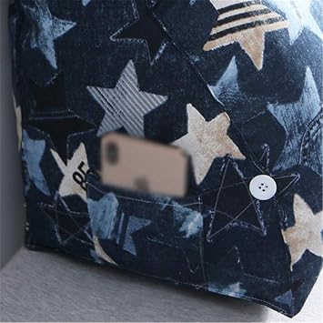 Triangle Wedge Pillow Shaped Bed Wedge Pillow for Reading Wedge Pillow Wedge Cushion Triangle Pillow Triangle Perfect for Bed Backrest Color: F, Size: 55x30x60cm