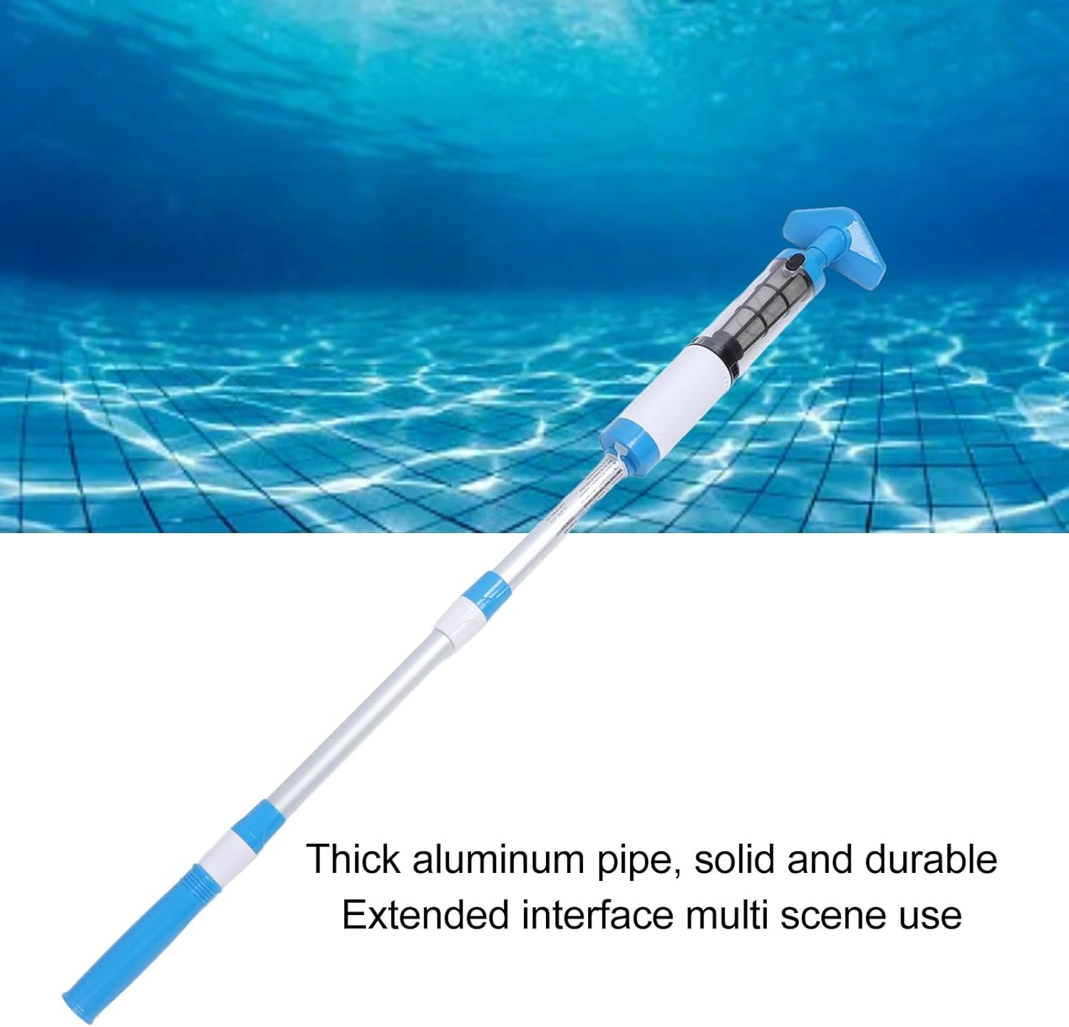 Cordless Handheld Pool Vacuum Cleaner, Efficiently Remove Debris, Stylish Design, 2 Hours Charge, 120 Minutes Run Time with Hot Tub Vacuum Cleaner, Hot Tub, Soaker Tub (US Plug