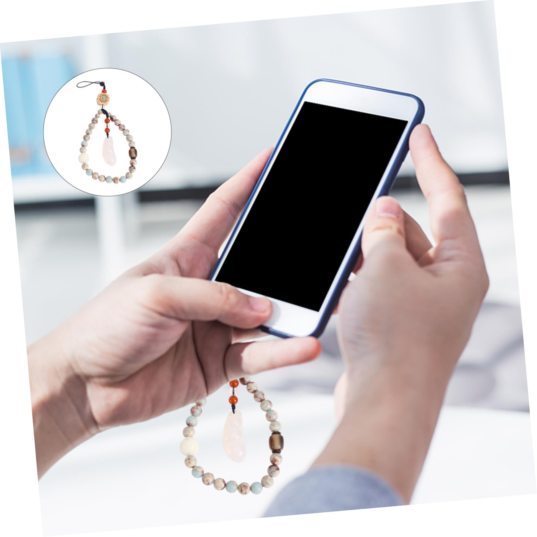 OSALADI 3piezas Cuerda Lanyard Para Teléfono Correa Decorativa Para Mano Diseño Retro De Perlas Compatible Móviles y Accesorios Móviles