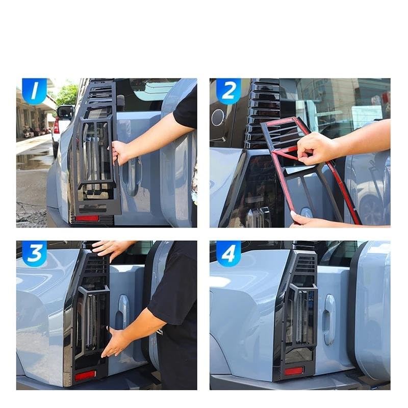 Protection feu arrière Jetour T2 en fer robuste design premium