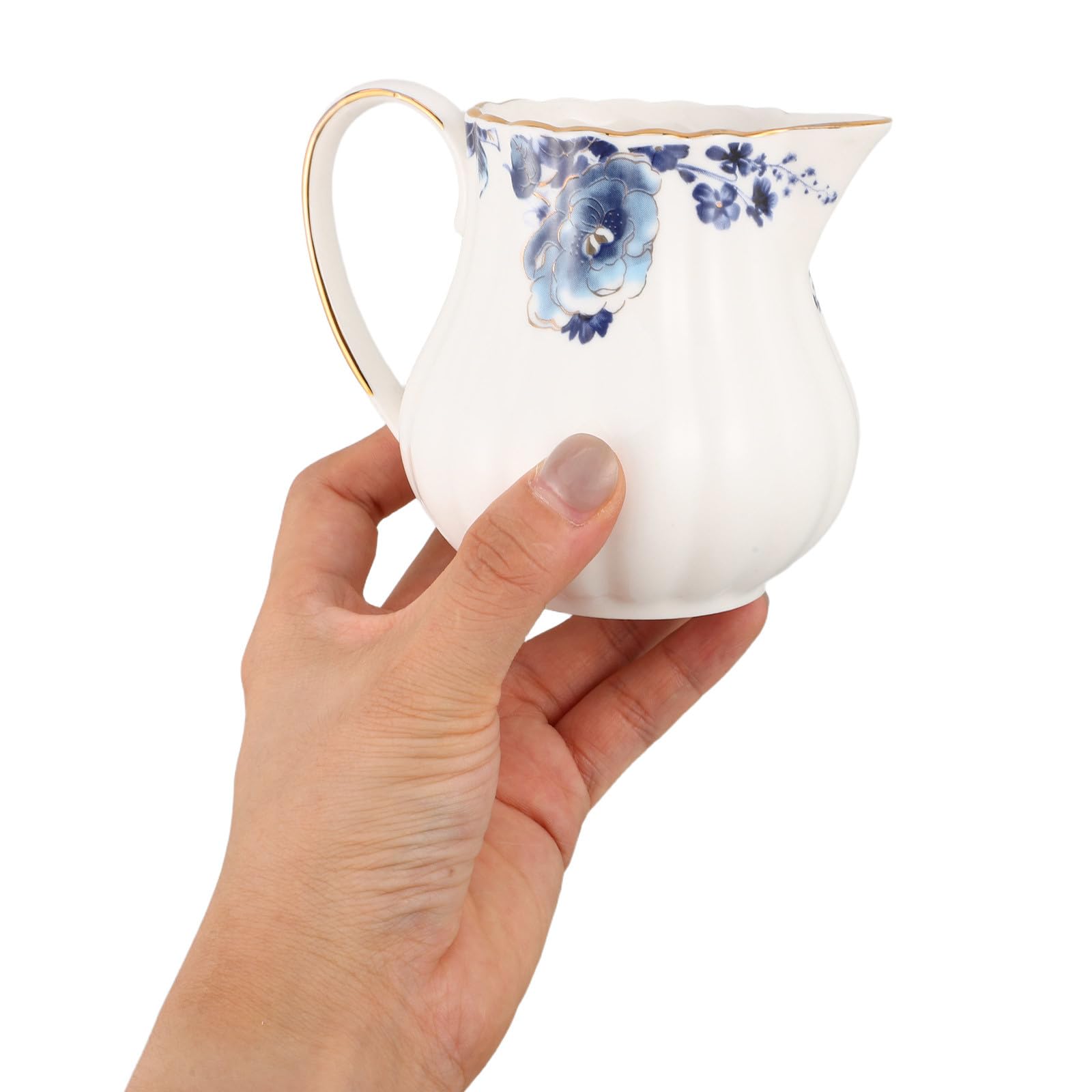 ibasenice 1 Set di zuccheriera e lattiera in Porcellana: zuccheriera e lattiera in Ceramica con Coperchio e cucchiaino, Set Vintage per servire caffè o tè in casa, Cucina o Ufficio.