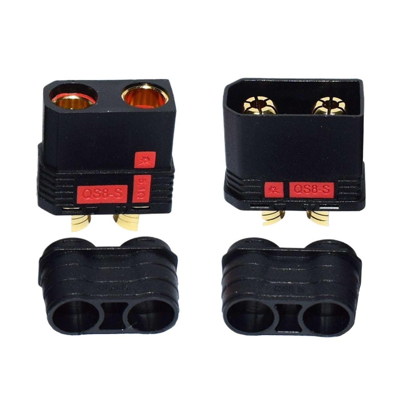 QS8-Stecker und -Buchse, aktuelle Qs8-Spark-Stecker-Anwendung mit ferngesteuerter Spielzeug-Drohne(5Pais QS8)