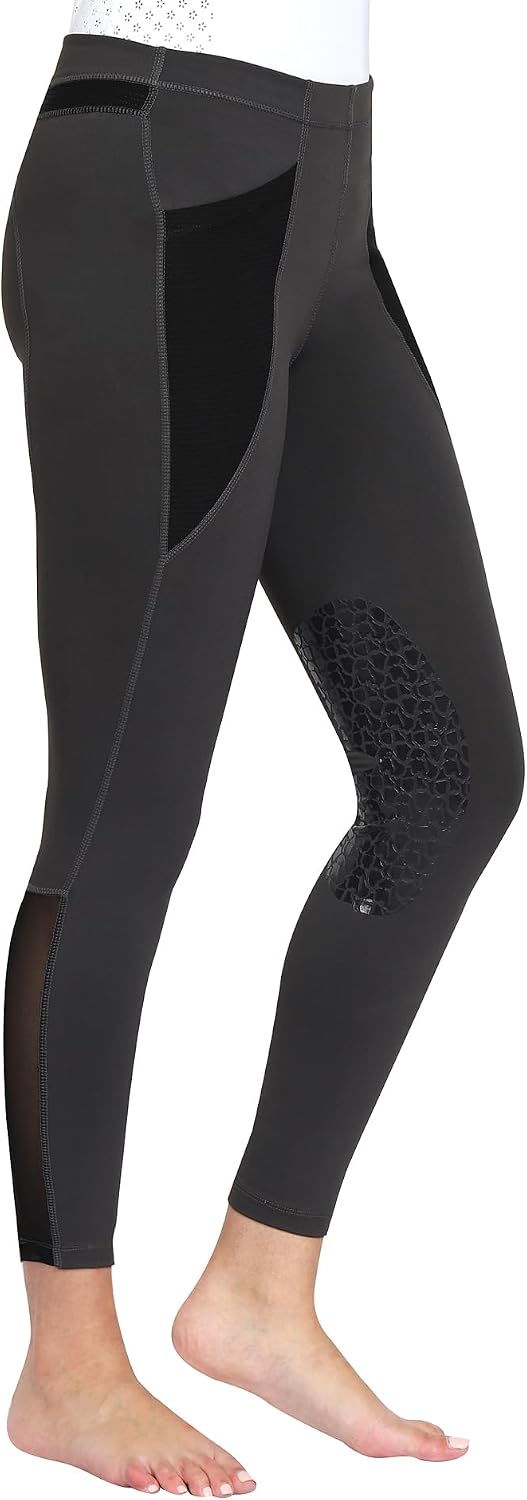 TUFFRIDER Ladies Tatum Tights - Charcoal/Black - L