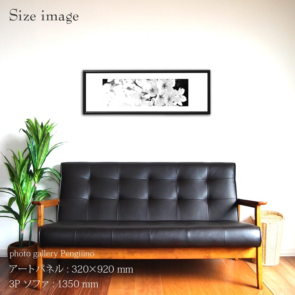 Allposters モノクロ 写真 額付き 73cm×73cm インテリア Amazon.co.jp: 絵画 横長 和モダン 桜 壁掛け 日本 ポスター
