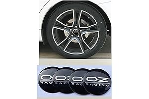 ECObu 4PCS Black 2.2" 56mm for OZ Racing Wheel Center Caps Hub...