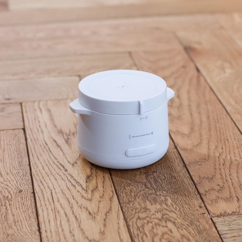 LIINI® 2.0 PRO Breiwärmer weiß – Akku Babybreiwärmer, 50W, 10'000 mAh, Erwärmen per Knopfdruck, IP66, auslaufsicher, Edelstahlplatte, BPA-frei, USB-C Aluminiumkabel