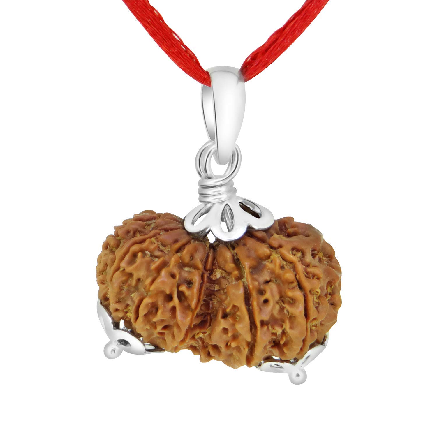 Arihant Gems & Jewels 925 Silver 8 to 13 Mukhi/Faced Gauri Shanker Nepali Rudraksha Pendant | Natural & Certified | Astrological Pendant | Positive Effect | Unisex Both for Men & Women (B08P7Q9Z5S) Amazon Price History, Amazon Price Tracker