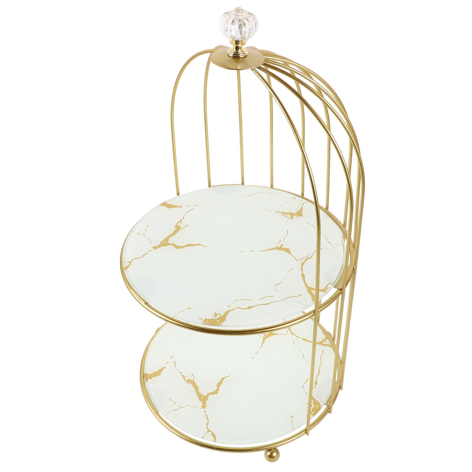Présentoir à Gâteaux Doré pour Décoration de Table de Mariage et Fêtes