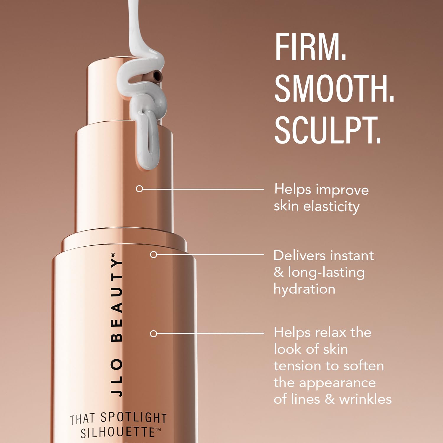 JLO Beauty That Spotlight Silhouette Firming Neck Serum, Hydrating & Sculpting Treatment with Peptides, Red Algae & Hyaluronic Acid, Dermatologist Tested, 50ml