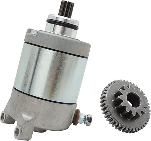 Miniatura 2 de Motor de arranque y engranaje de reducción para Honda TRX450ER TRX450 2006-2014, OEM # 31200-HP1-601 28150-HP1-600