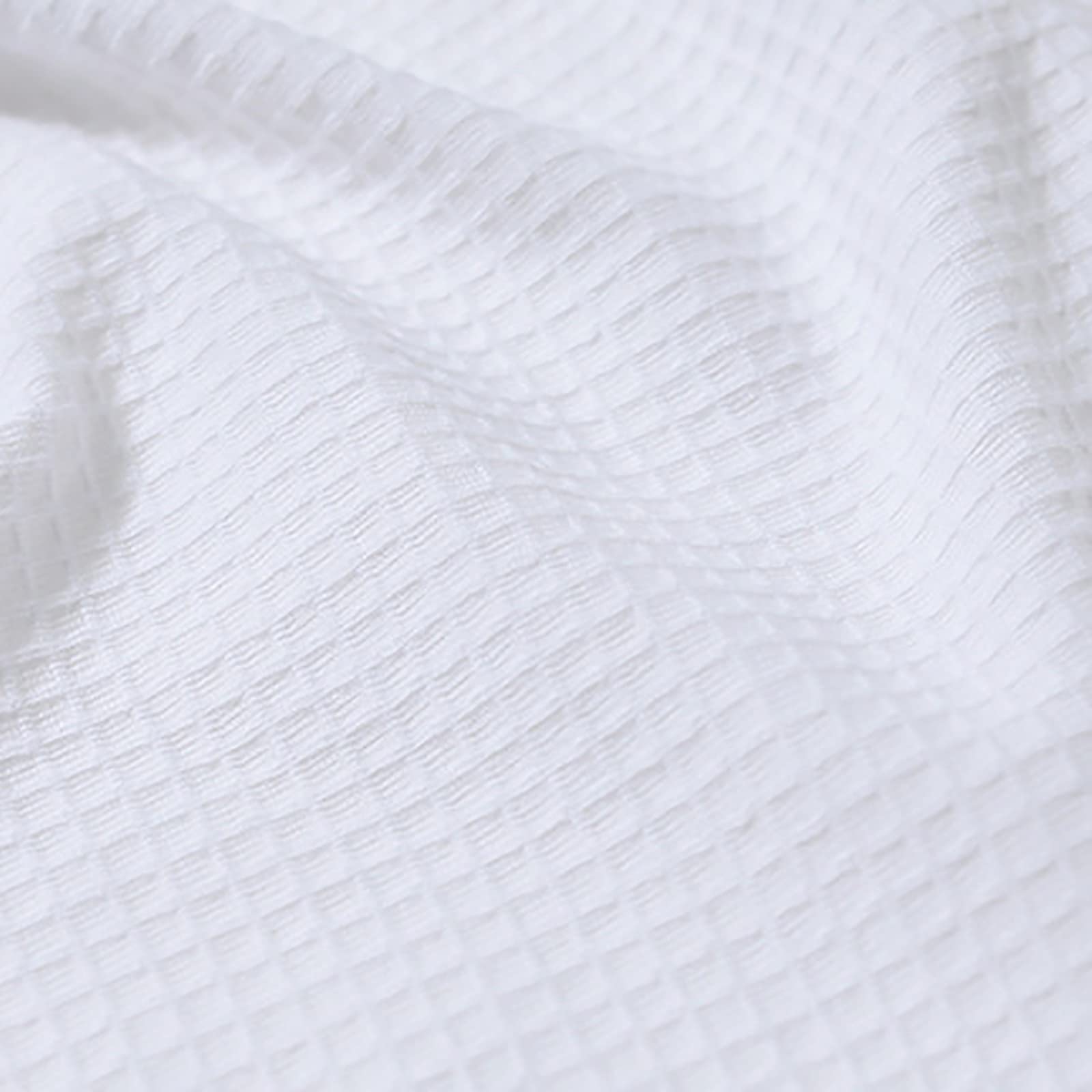 Peignoir de bain léger en coton gaufré pour femme - Peignoir de sauna en