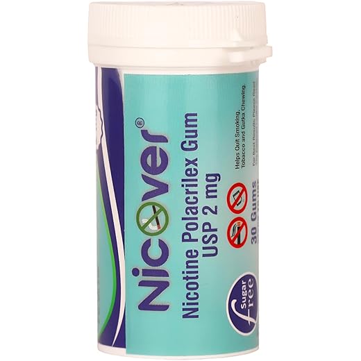 Nicover Nicotine Gum 2mg Sugar Free 30 Gums Pack