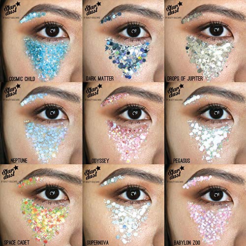 BEAUTYBLVD Stardust, Cruelty Free Face, Body and Hair Glitter, Professional Kit - Supernova - Image 3