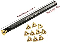 Vista 2 de SNR0013M16 Torno CNC Roscado interno Barra de mandrinar titular de la herramienta de torneado con 10 unids 16IR AG60 Carburo inserto de torneado