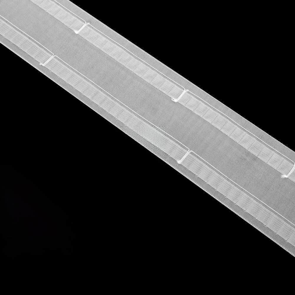 Oz-Is Dar Tekstil Gardinenband 50 Meter Wellensystem 75 mm, universell, 100% Polyester, Transparent Faltenband zum Annähen für Vorhänge und Gardinen 4366M