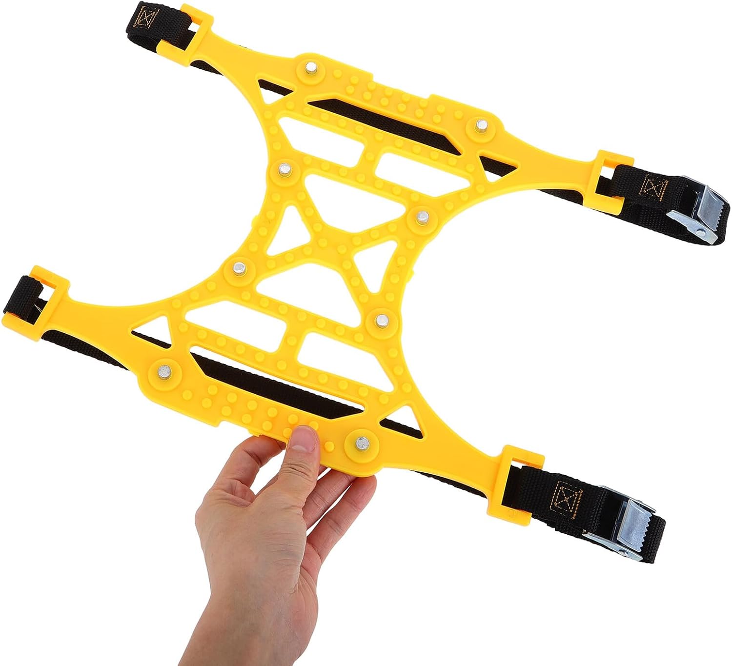 Car Snow Chains Tire Chains for Snow Anti-skid Yellow Single for Suv Off-road Winter Driving