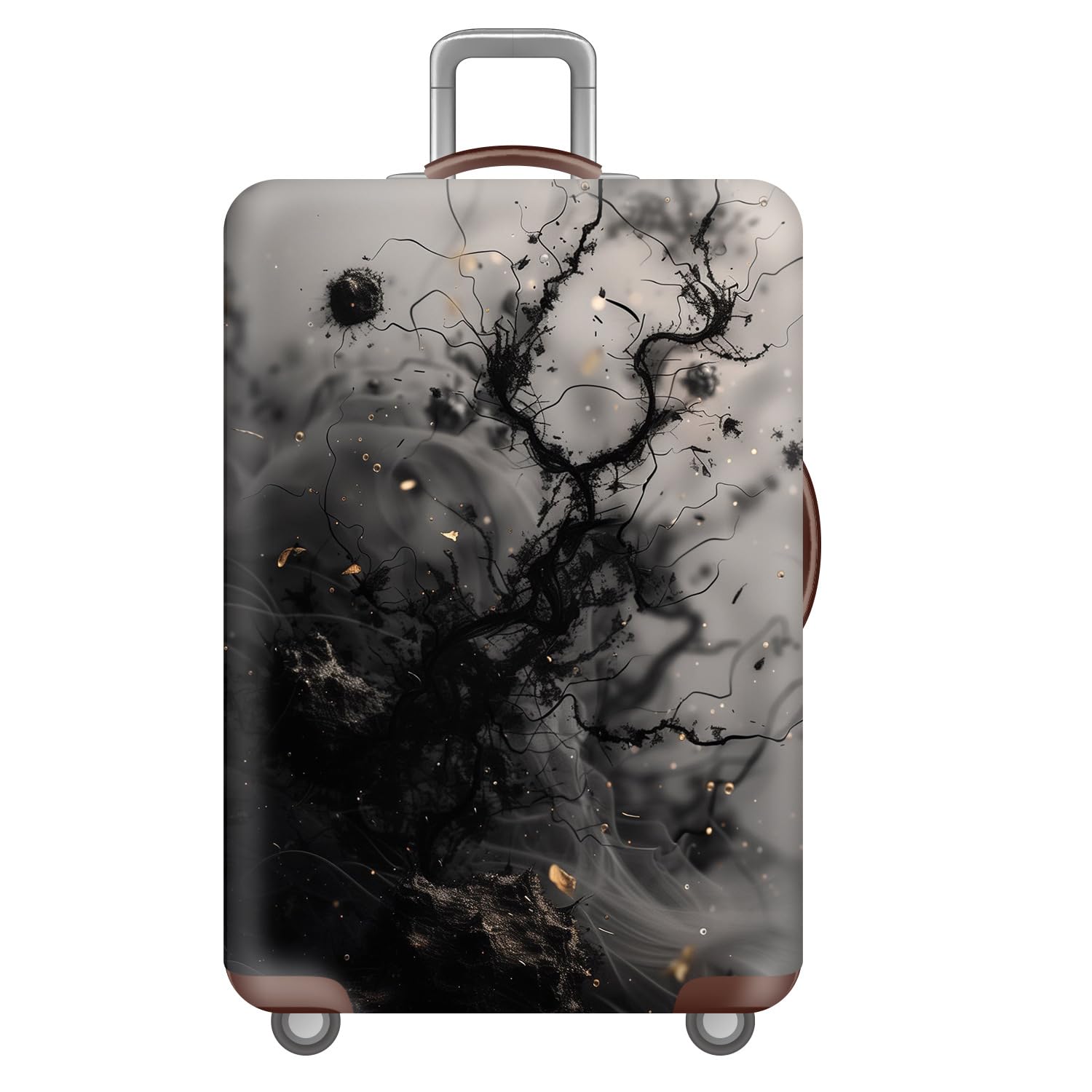 LoiYtrd Luggage Cover For 18–32-Inch Suitcases Protective Cover For Spinner Suitcases(Marble,XL)