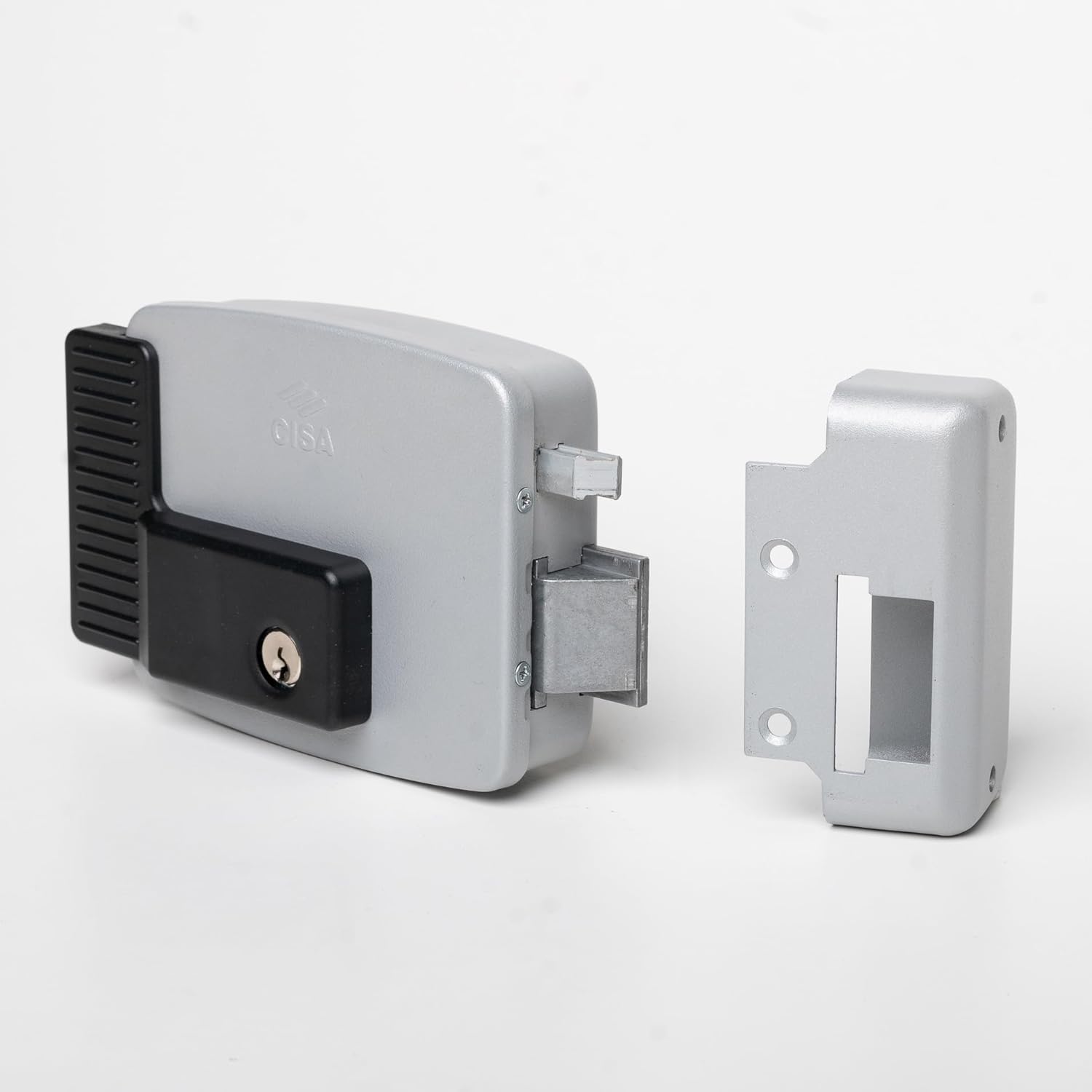 CISA - Electric lock for attaching 111921603N7 - CISA electric lock with key inside - lock for external gate entrance 60 adjustable - hand right - external opening