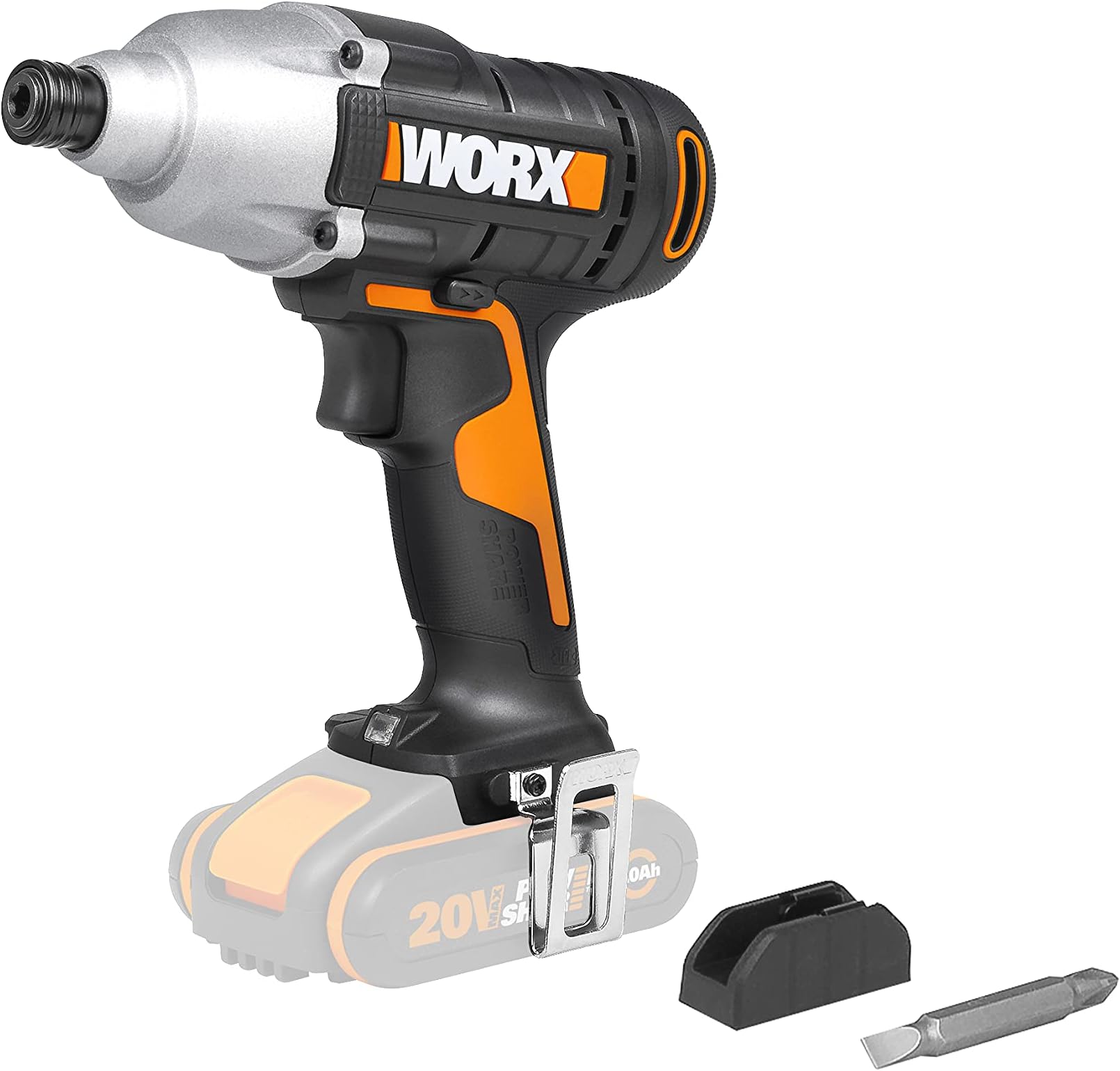 WORX WX291.9 Cordless Impact Driver, Bare Unit, Black, 18V (20V Max)