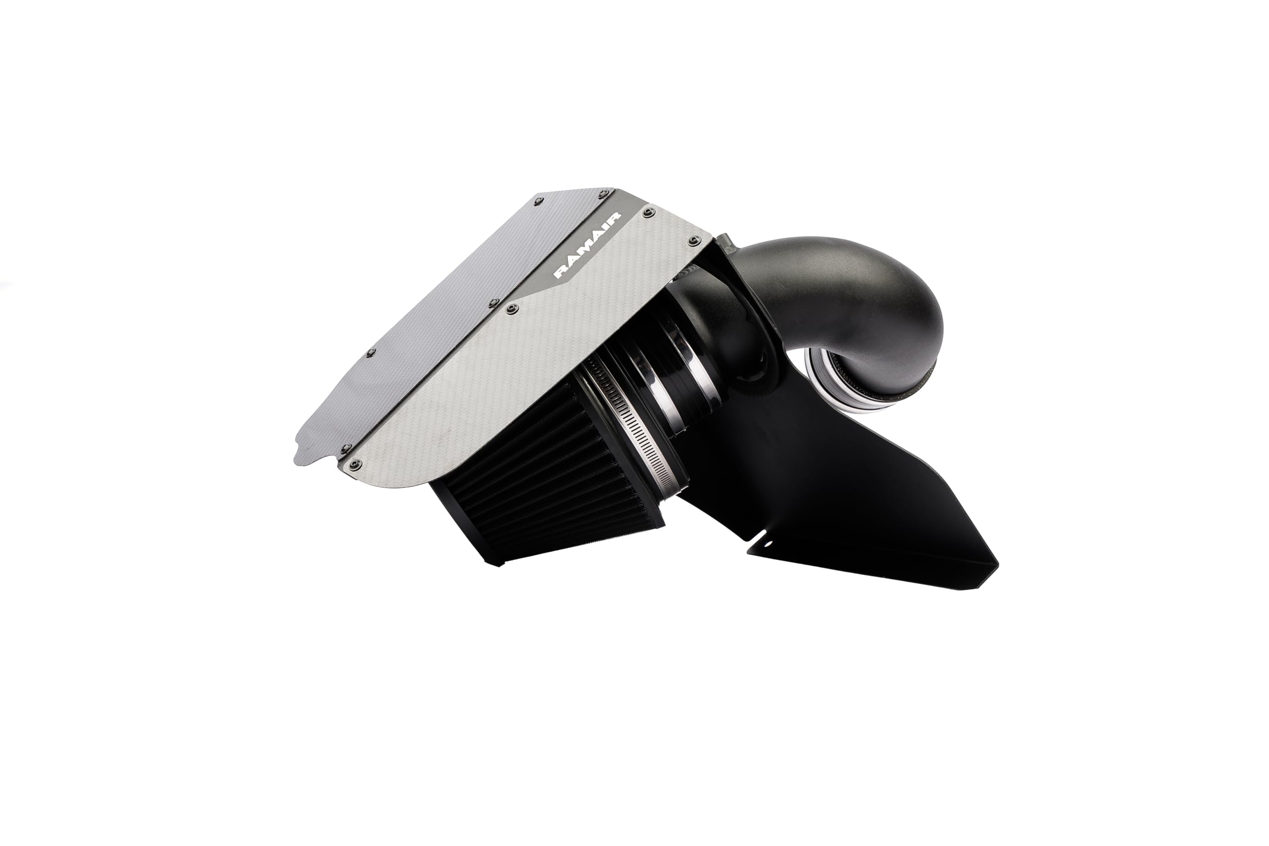 RamAir PRORAM Performance Induction Kit With Carbon Fibre Lid - Pleated Filter - Black Silicone/Aluminium Hardpipe