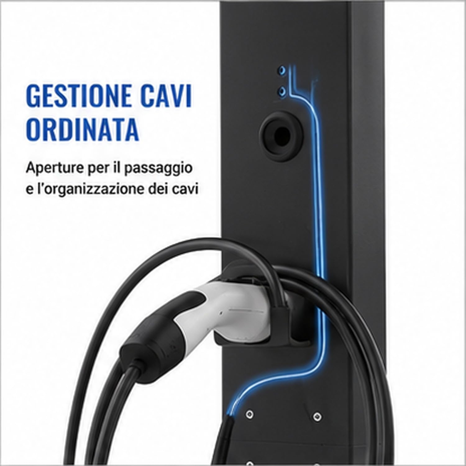 Soporte universal para Wallbox, para estaciones de carga para coches eléctricos, aleación de aluminio y aleación de neodimio para exterior, interior, garaje, aparcamiento