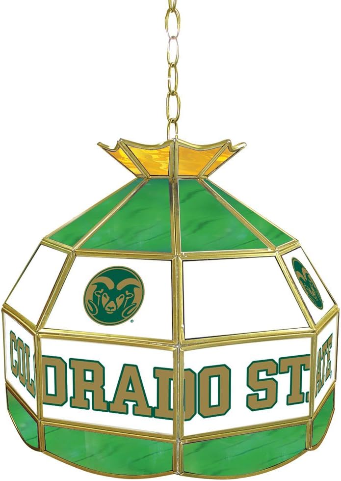 NCAA Colorado State 16Inch Stained Glass Tiffany Lamp Sports Fan Billiard